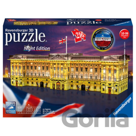 Puzzle Puzzle noční edice 3D - Buckinghamský palác