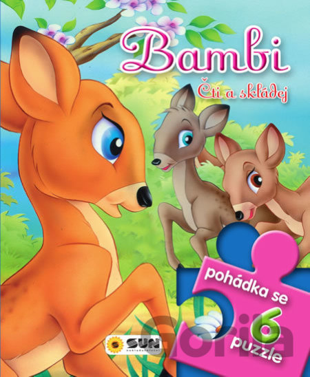Kniha Pohádkové čtení s puzzle - Bambi čti a skládej - 