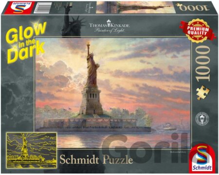 Puzzle Statue of Liberty in the twilight