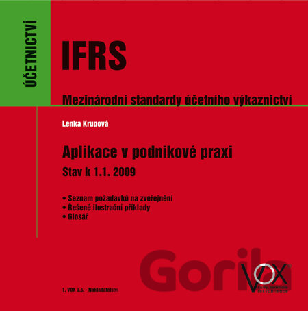 Kniha IFRS – Mezinárodní standardy účetního výkaznictví - Lenka Krupová