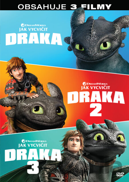 DVD Jak vycvičit draka kolekce 1.-3. 3DVD - Dean DeBlois