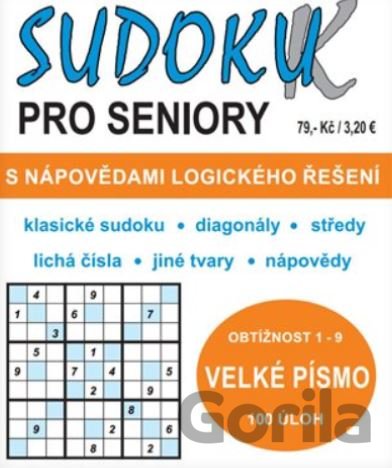 Kniha Sudoku-K pro seniory - 