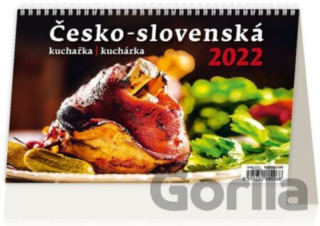 Stolní kalendář Česko-slovenská kuchařka / kuchárka 2022