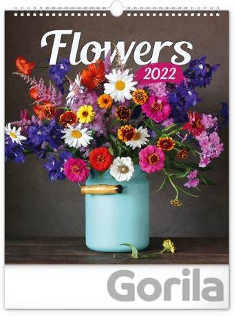 Nástěnný kalendář Flowers 2022