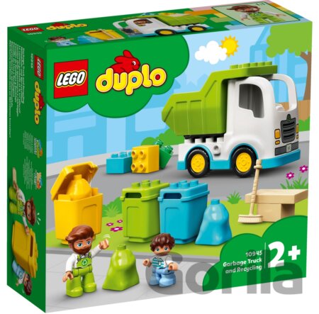 Hra LEGO® DUPLO® Town 10945 Smetiarske auto a recyklovanie