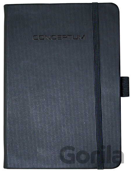 Notebook CONCEPTUM hardcover čierny A5 linka