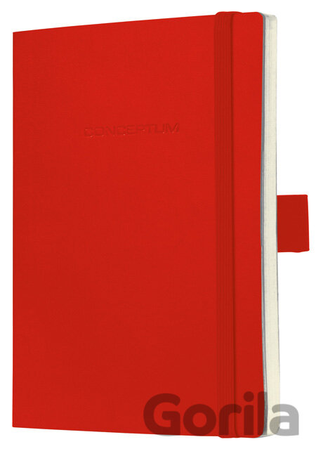 Notebook CONCEPTUM softcover červený 9,3 x 14 cm štvorček