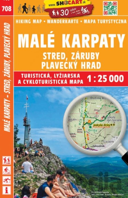 Kniha 708 Malé Karpaty - Záruby, Plavecký hrad, 1:25.000 - 