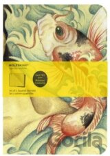 Moleskine - sada 2 veľkých štvorčekových zápisníkov (Carp Fish)