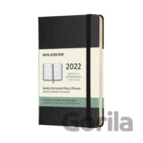 Moleskine – 12-mesačný horizontálny čierny diár 2022