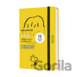 Moleskine – 12-mesačný žltý diár Snoopy 2022