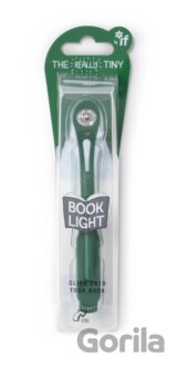 Lampička do knížky s LED úzká - tmavě zelená