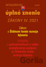 Aktualizácia 2021 IV/2 - Zákon o Štátnom fonde rozvoja bývania