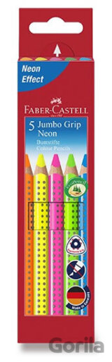 Pastelky Jumbo Grip Neon set 5 ks