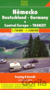 Německo, Central Europe - tranzit  1:750 000   1: 2 000 000