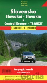 Slovensko, Central Europe - tranzit  1:500 000  1:1 500 000