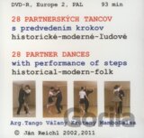 28 partnerských tancov s predvedením krokov / 28 Partner Dances with performance of steps