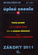 Aktualizácia II/6 - Trestný poriadok