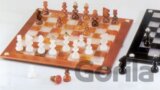 Šachy alabastrové bielo/hnedé
