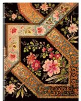 Paperblanks - Filigree Floral Ebony Handstitched - ULTRA - linajkový