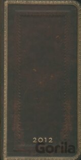 Paperblanks - Diár 2012 (týždený, horizontálny) - Black Moroccan - SLIM