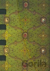 Paperblanks - Diár 2012 (týždenný, horizontálny) - French Ornate Vert - MIDI