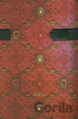 Paperblanks - Diár 2012 (týždenný, horizontálny) - French Ornate Cerise - MINI