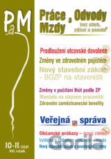 Práce, odvody a mzdy  č. 10-11 / 2021 - Prodloužení otcovské dovolené