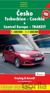 Česko, Central Europe - tranzit  1:500 000  1: 1 500 000