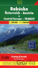 Rakúsko - Central Europe - Tranzit 1.500 000, 1:1 500 000