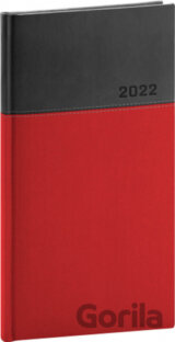 Kapesní diář Dado 2022, červenočerný