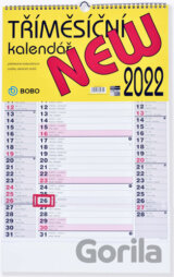 Tříměsíční New 2022 - nástěnný kalendář