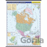 Severní a střední Amerika - školní nástěnná politická mapa 1:10 mil./96x126,5 cm