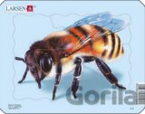 Puzzle MINI - Beruška,motýl,mravenec,včela/5 dílků (4 druhy)