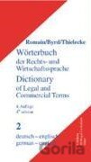 Wörterbuch der Rechts- und Wirtschaftssprache 2. (Deutsch – Englisch)