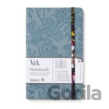 Bookaroo V&A Zápisník A5 - Kilburn Black Flora