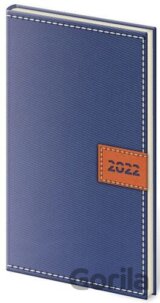 Diář 2022 týdenní kapesní Toledo - modrá