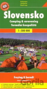 Slovensko - Kemping, termálne kúpaliská 1:500 000