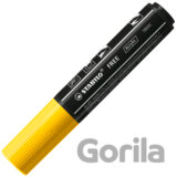 STABILO FREE Acrylic - T800C Klinový hrot 4-10mm - žltá