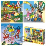 Čtyřlístek - puzzle 3 motivy v balení 3x