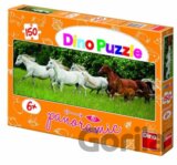 Běžící koně - puzzle Panoramic 150 dílků