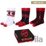 Ponožky Marvel: Deadpool 3 páry