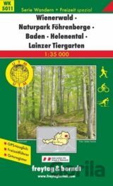 Wienerwald, Wienerwald-Föhrenberge, Baden, Helenental, Lainzer Tiergarten 1:35 000