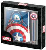 Poznámkový blok s perom Marvel: Captain America Patriot