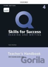 Q: Skills for Success: Reading and Writing 4 - Teacher´s Handbook with Teacher´s Access Card, 3rd