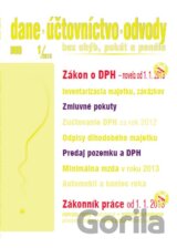 Dane, účtovníctvo, odvody 1/2013