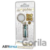 Harry Potter 3D kovová kľúčenka - Presýpacie hodiny Slizolin