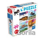 4 puzzle mačka