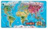 Mapa světa - magnetické vkladací puzzle