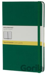 Moleskine – stredný štvorčekový zápisník (pevná väzba) – zelený
